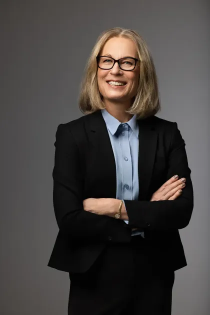 Porträtt på Eva Dehn Eriksson.